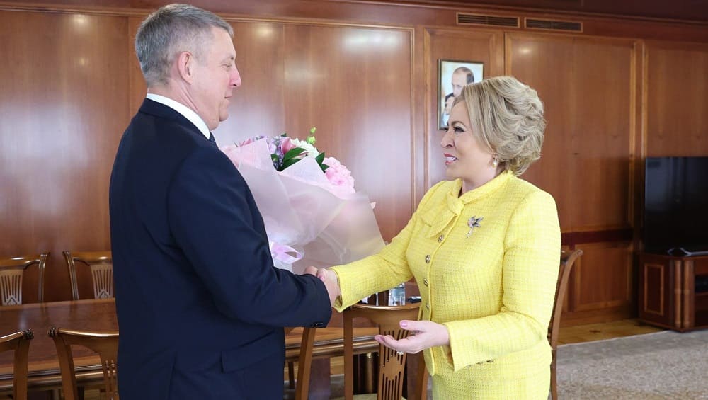Губернатор Богомаз и глава Совфеда Матвиенко обсудили развитие Брянской области