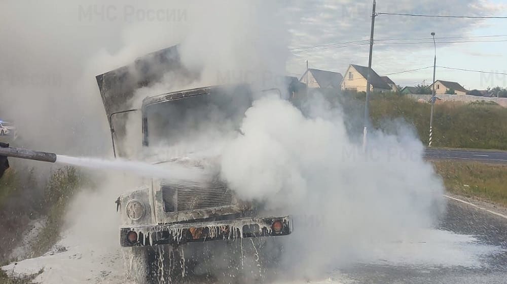 Под Брянском в Супоневе утром 5 августа сгорел грузовик