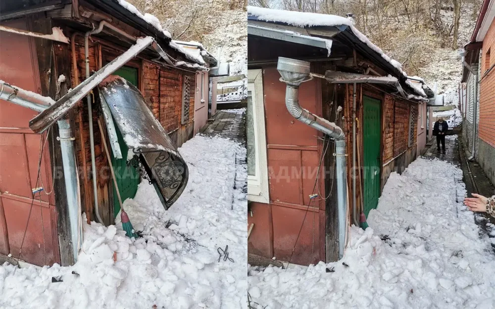 В Брянске спасатели вызволили женщину из снежного плена